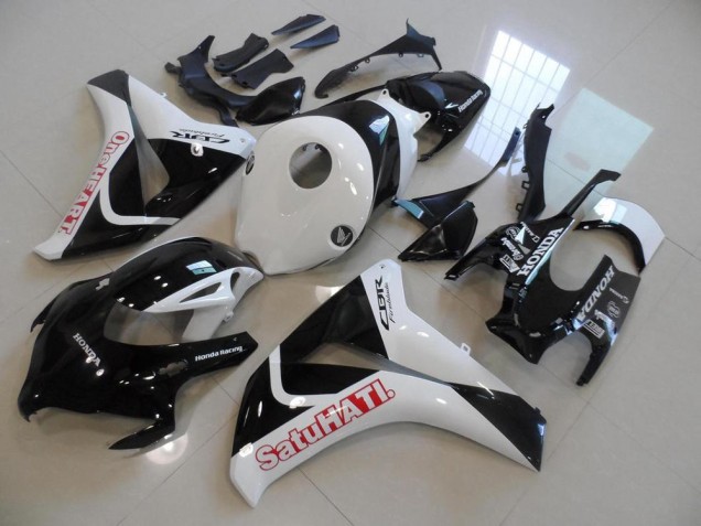 Noir Blanc Satuhati Carénage Moto CBR 1000 RR 2008-2011 Noir Blanc Satuhati Carénage Moto CBR 1000 RR 2008-2011