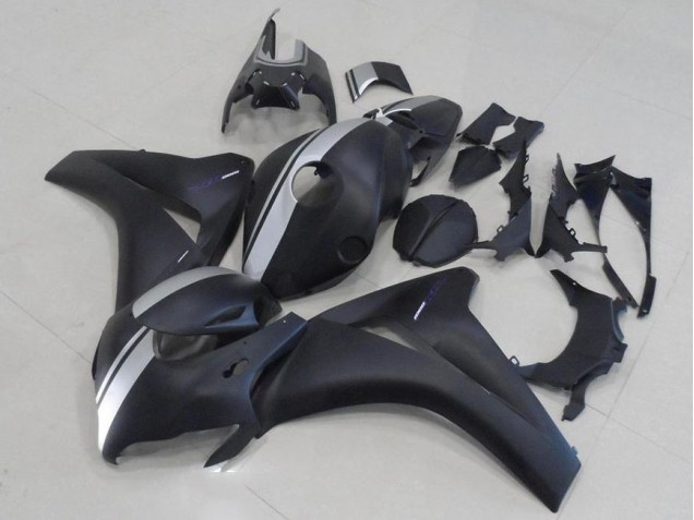 Noir Mat et Argent Carénage Moto CBR 1000 RR 2008-2011 Noir Mat et Argent Carénage Moto CBR 1000 RR 2008-2011