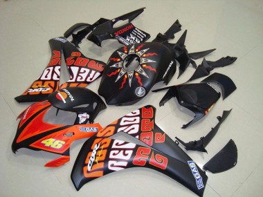 Rossi Noir Mat Carénage Moto CBR 1000 RR 2008-2011