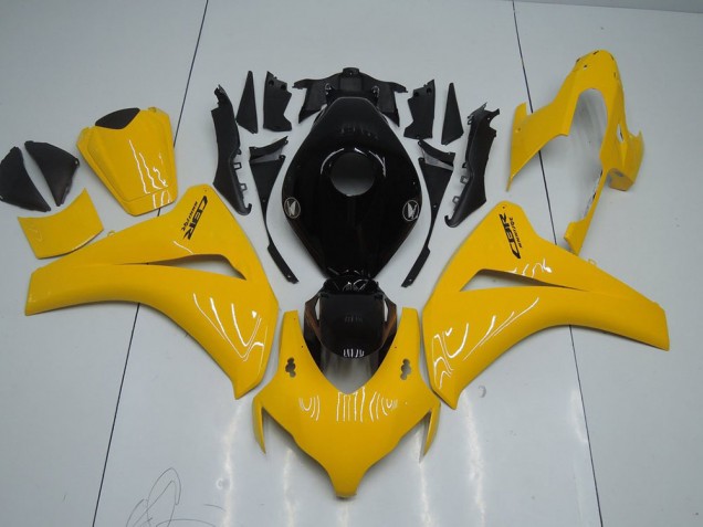 Jaune et Noir Carénage Moto CBR 1000 RR 2008-2011 Jaune et Noir Carénage Moto CBR 1000 RR 2008-2011