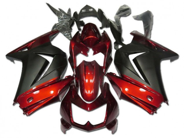Rouge Gris Carénage Moto EX250 2008-2012 Rouge Gris Carénage Moto EX250 2008-2012