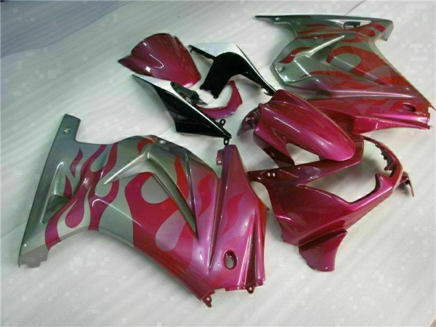 Violet Rouge Carénage Moto EX250 2008-2012 Violet Rouge Carénage Moto EX250 2008-2012