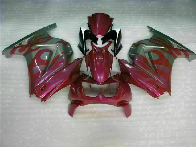 Violet Rouge Carénage Moto EX250 2008-2012 Violet Rouge Carénage Moto EX250 2008-2012