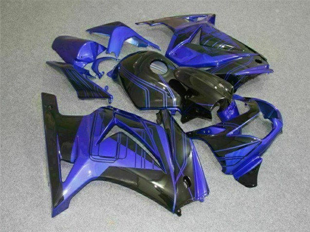 Noir Bleu Carénages Moto EX250 2008-2012