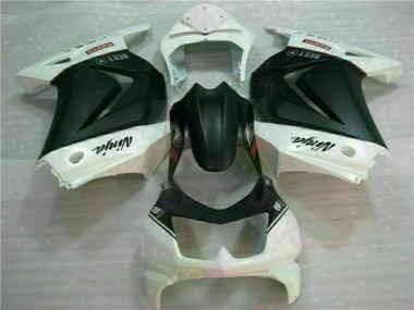 Blanc Noir Ninja 3M Carénage Moto EX250 2008-2012