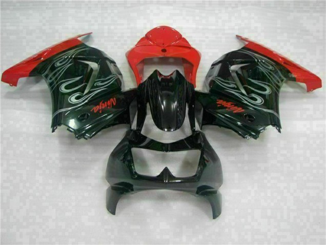 Noir Rouge Ninja Carénage Moto EX250 2008-2012 Noir Rouge Ninja Carénage Moto EX250 2008-2012