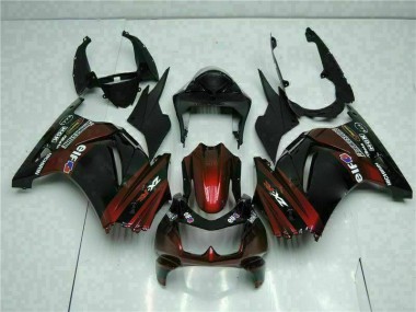Noir Kit Carénages Motos & Plastique EX250 2008-2012