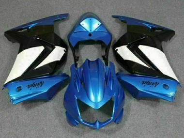 Bleu Blanc Noir Ninja Carénages Moto EX250 2008-2012