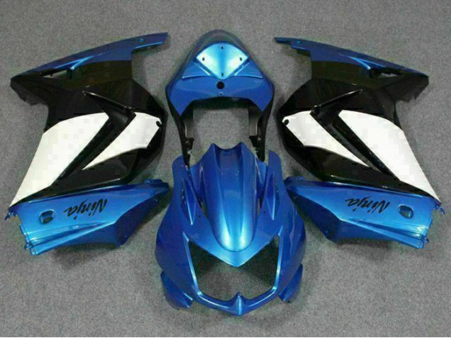 Bleu Blanc Noir Ninja Carénages Moto EX250 2008-2012