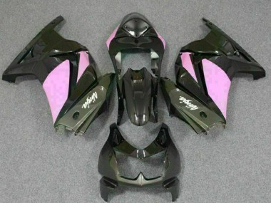 Noir Rose Ninja Carénage Moto EX250 2008-2012