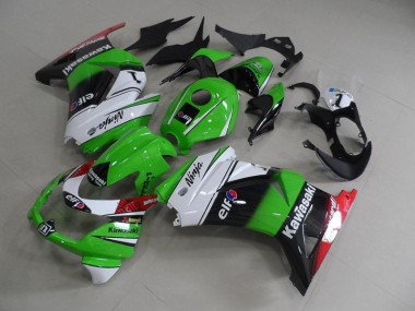 Vert Blanc Noir Carénages Moto ZX 250R 2008-2012