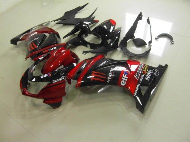 Rouge Bonbon Monster Carénage Moto ZX 250R 2008-2012
