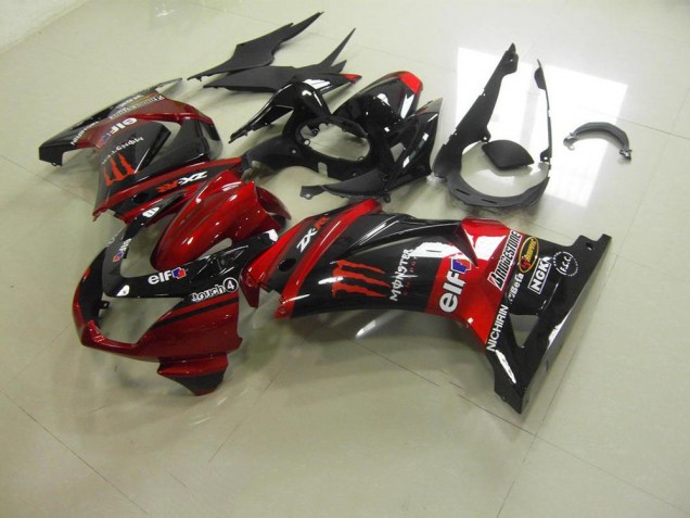 Rouge Bonbon Monster Carénage Moto ZX 250R 2008-2012 Rouge Bonbon Monster Carénage Moto ZX 250R 2008-2012