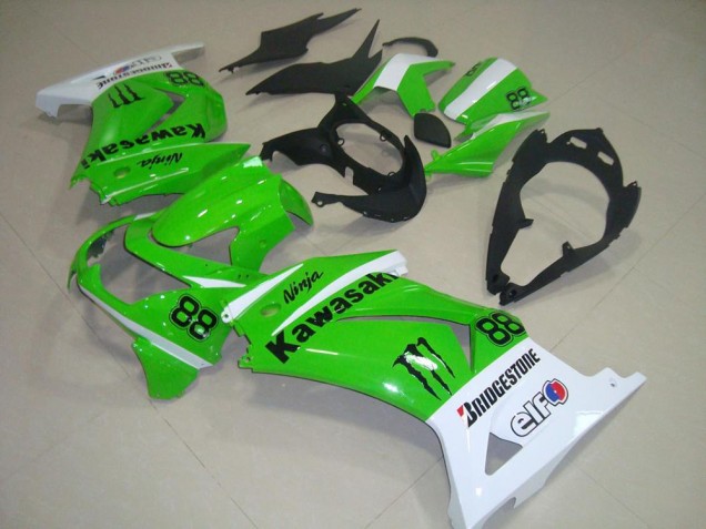 Vert et Blanc Carénage Moto ZX 250R 2008-2012 Vert et Blanc Carénage Moto ZX 250R 2008-2012