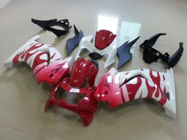 Rose Rouge Flamme Carénage Moto ZX 250R 2008-2012