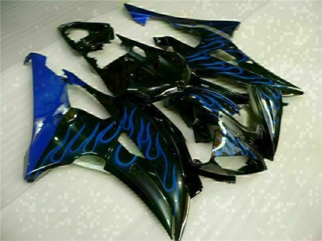 Bleu Flamme Noir Carénage Moto R6 2008-2016