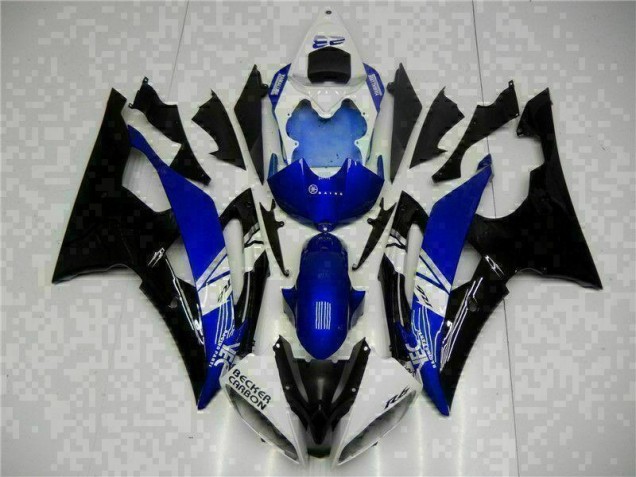 Bleu Noir Kit Carénages Motos Complet R6 2008-2016
