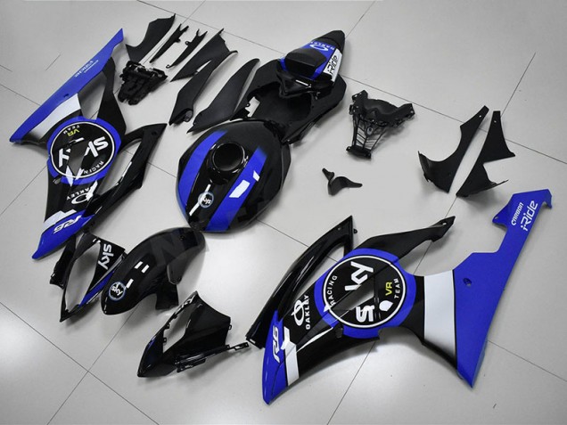 Bleu Noir Carénage Moto R6 2008-2016