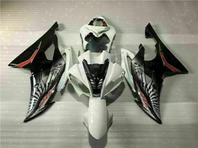 Blanc Noir Kit Carénages Motos Complet R6 2008-2016 Blanc Noir Kit Carénages Motos Complet R6 2008-2016
