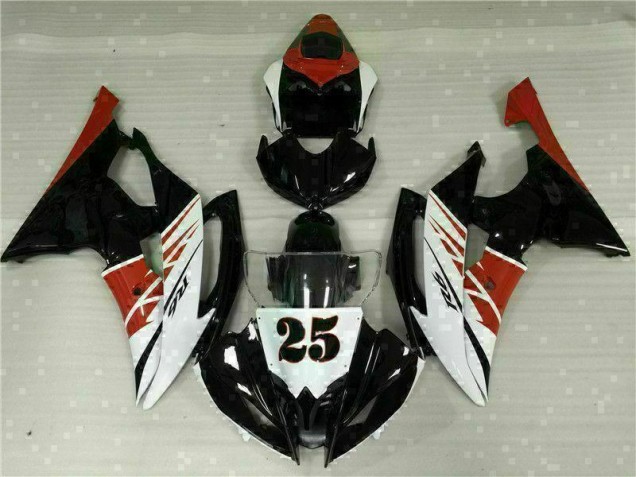 Blanc Noir Kit Carénages Motos R6 2008-2016 Blanc Noir Kit Carénages Motos R6 2008-2016