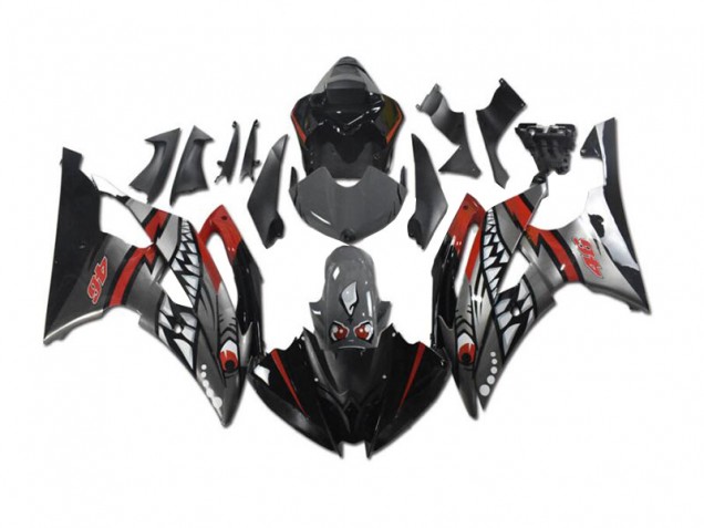 Gris Rouge Requin Carénage Moto R6 2008-2016 Gris Rouge Requin Carénage Moto R6 2008-2016
