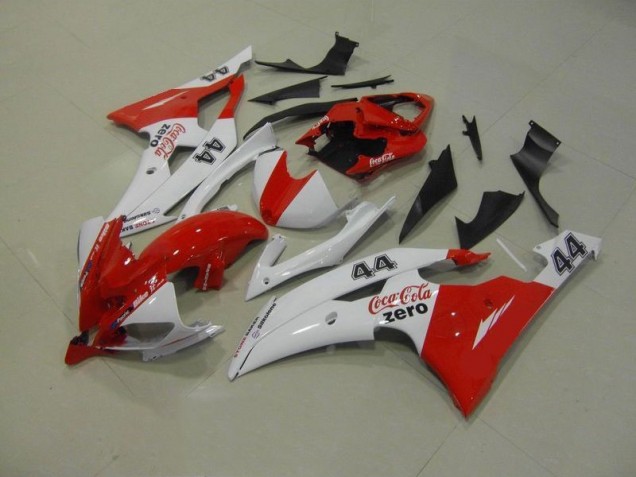 Blanc Rouge Coca Cola Zero 44 Carénage Moto R6 2008-2016 Blanc Rouge Coca Cola Zero 44 Carénage Moto R6 2008-2016