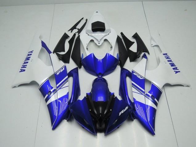 Bleu Blanc Style OEM Carénage Moto R6 2008-2016 Bleu Blanc Style OEM Carénage Moto R6 2008-2016