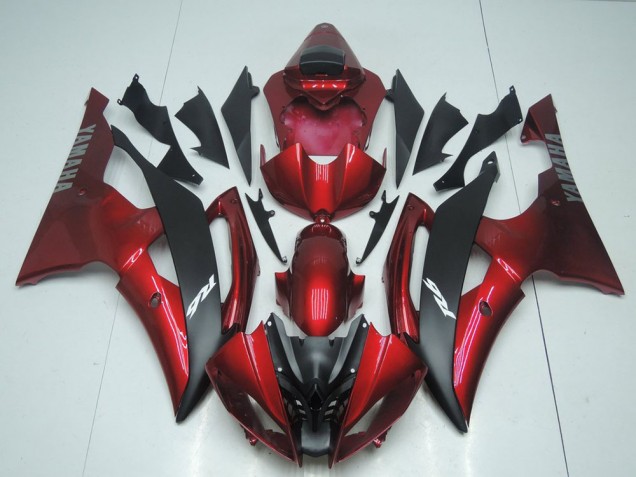 Rouge Bonbon et Noir Carénage Moto R6 2008-2016 Rouge Bonbon et Noir Carénage Moto R6 2008-2016