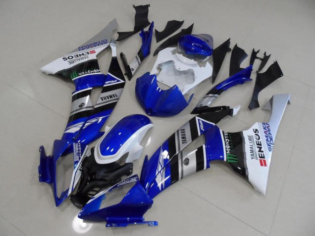 Bleu Blanc ENEOS Carénage Moto R6 2008-2016 Bleu Blanc ENEOS Carénage Moto R6 2008-2016