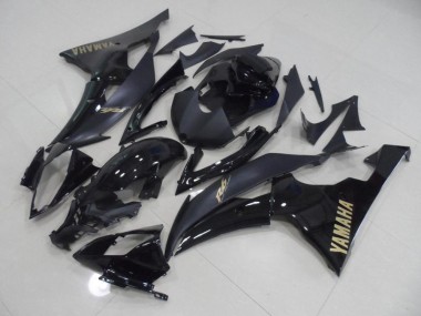 Noir avec Or Décalque Carénage Moto R6 2008-2016