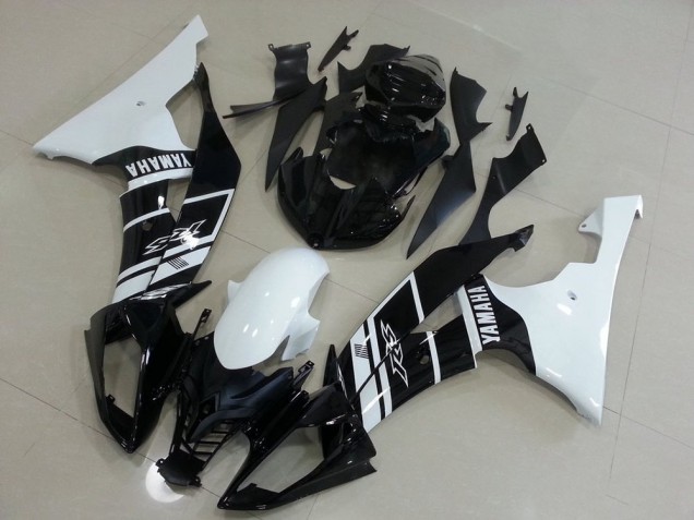 Blanc et Noir Carénage Moto R6 2008-2016 Blanc et Noir Carénage Moto R6 2008-2016