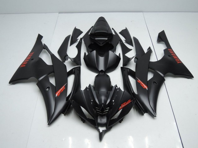 Noir Mat Rouge Décalque Carénage Moto R6 2008-2016
