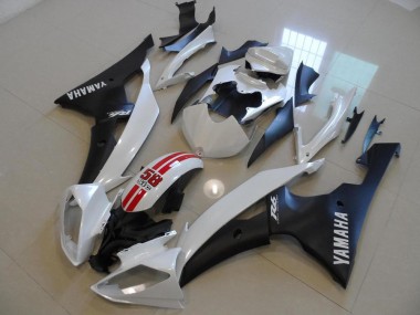 Blanc Nacré et Noir 58 Sic Carénage Moto R6 2008-2016