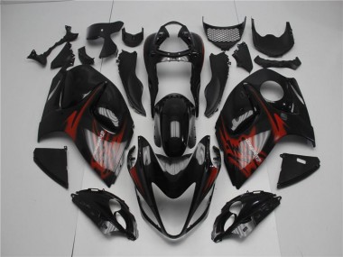 Noir Rouge Carénage Moto GSXR 1300 Hayabusa 2008-2019