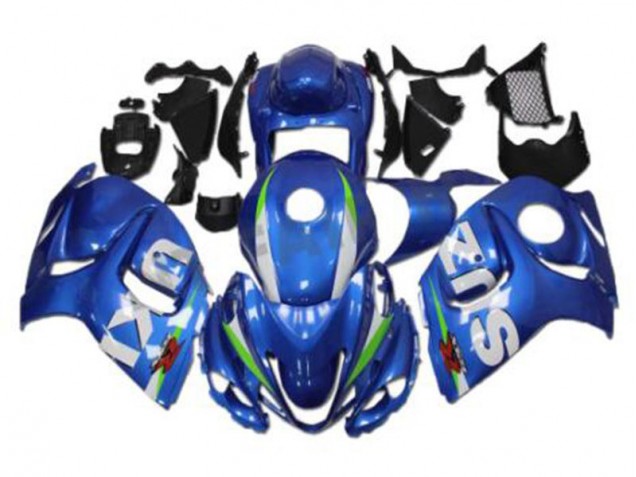 Bleu Blanc Carénage Moto GSXR 1300 Hayabusa 2008-2019 Bleu Blanc Carénage Moto GSXR 1300 Hayabusa 2008-2019