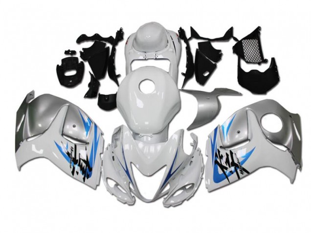 Blanc Bleu Carénage Moto GSXR 1300 Hayabusa 2008-2019