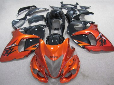 Orange Noir Carénage Moto GSXR 1300 Hayabusa 2008-2019