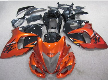 Orange Noir Carénage Moto GSXR 1300 Hayabusa 2008-2019