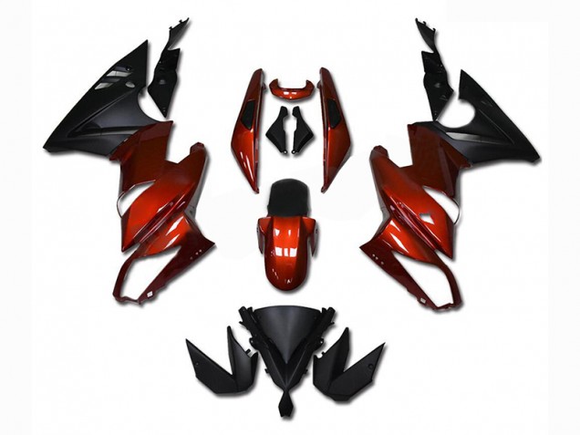 Rouge Carénage Moto EX650 2009-2011
