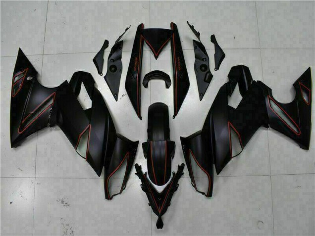 Noir Rouge Carénage Moto EX650 2009-2011