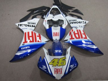 Bleu Blanc Fiat 46 Carénage Moto R1 2009-2011