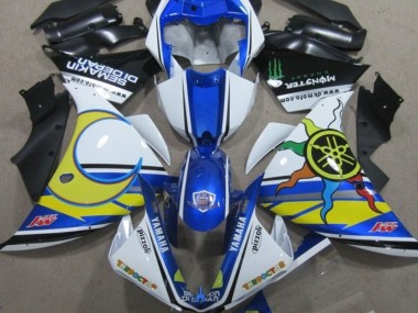Bleu Blanc Jaune 46 Carénage Moto R1 2009-2011