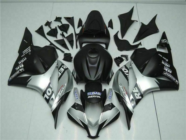 Noir Argent Repsol Carénage Moto CBR 600 RR 2009-2012 Noir Argent Repsol Carénage Moto CBR 600 RR 2009-2012