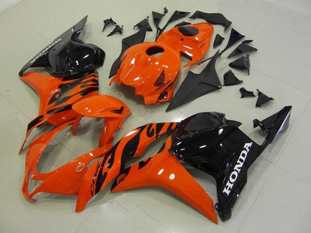 Orange Noir Carénage Moto CBR 600 RR 2009-2012 Orange Noir Carénage Moto CBR 600 RR 2009-2012