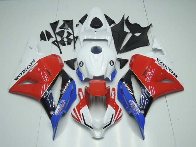 Blanc Motul Rouge Bleu Carénage Moto CBR 600 RR 2009-2012 Blanc Motul Rouge Bleu Carénage Moto CBR 600 RR 2009-2012