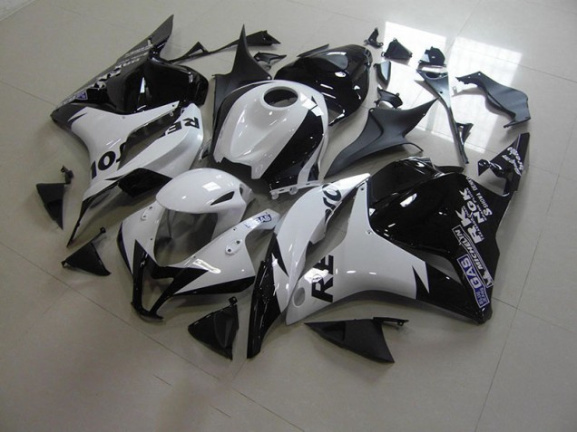 Blanc Noir Repsol Carénage Moto CBR 600 RR 2009-2012 Blanc Noir Repsol Carénage Moto CBR 600 RR 2009-2012