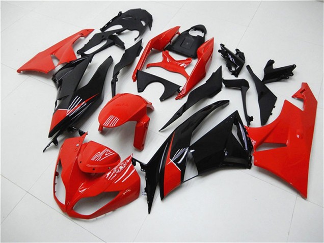 Rouge Noir Carénage Moto ZX6R 2009-2012 Rouge Noir Carénage Moto ZX6R 2009-2012