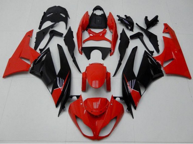Rouge Noir Carénage Moto ZX6R 2009-2012 Rouge Noir Carénage Moto ZX6R 2009-2012