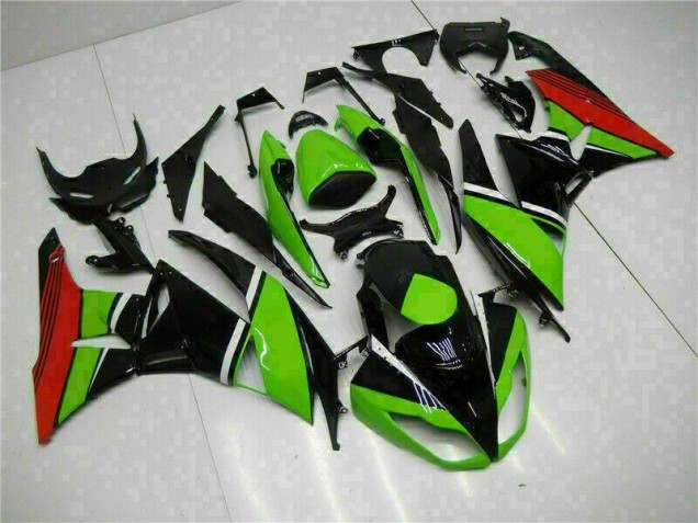 Noir Vert Rouge Carénage Moto ZX6R 2009-2012 Noir Vert Rouge Carénage Moto ZX6R 2009-2012