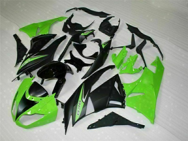 Noir Vert 636 Carénage Moto ZX6R 2009-2012 Noir Vert 636 Carénage Moto ZX6R 2009-2012